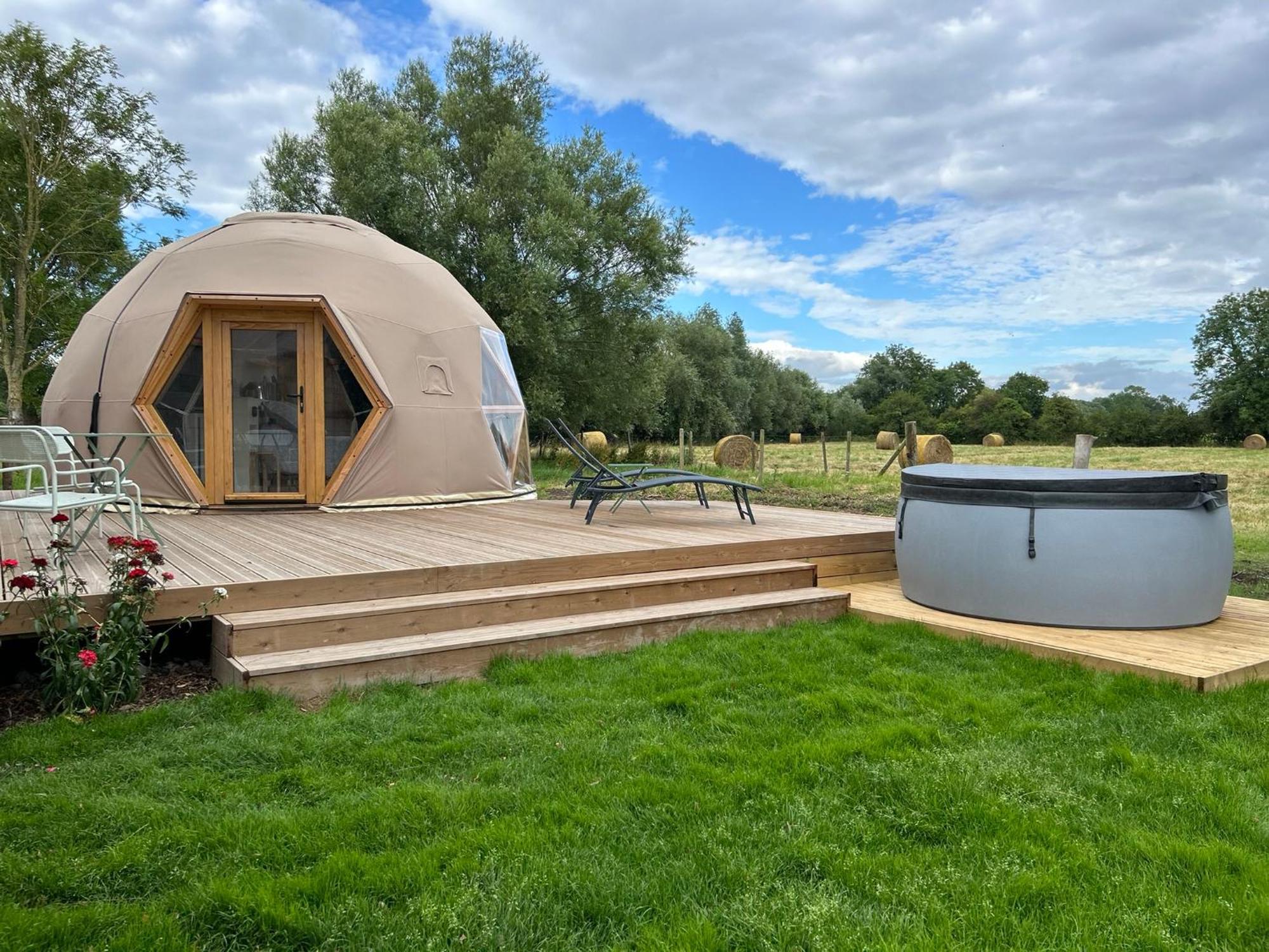 Dome Geodesique - Baie De Somme Hotel Favieres  Bagian luar foto